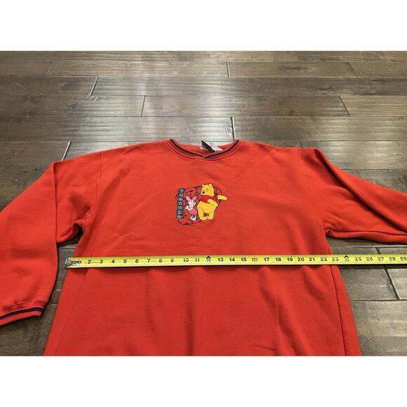 Vintage Pooh 100 Acre Collection Red Buddies Long Sleeve Sweatshirt Size XL - Picture 11 of 11
